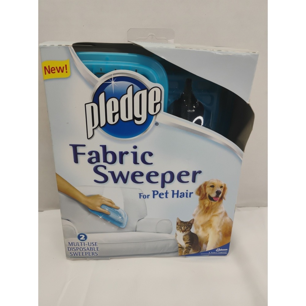 Pledge Fabric Sweeper For Pet Hair 2 TWO Multi-Use Disposable Rollers Cleaning